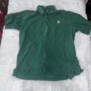 Southpole Polo Shirt Mens XL Green Short Sleeve Casual Collared Logo